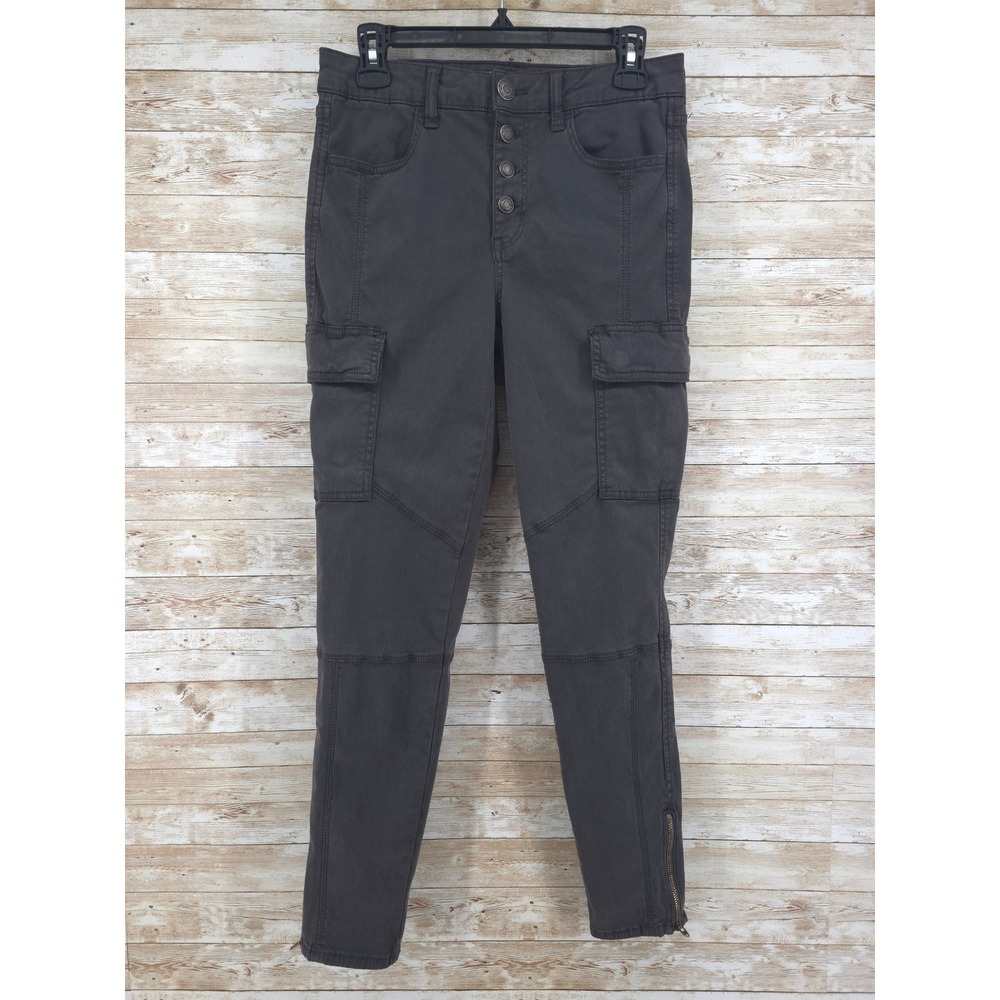 American Eagle Jeans Size 8 Hi-Rise Jegging Super Stretch Gray